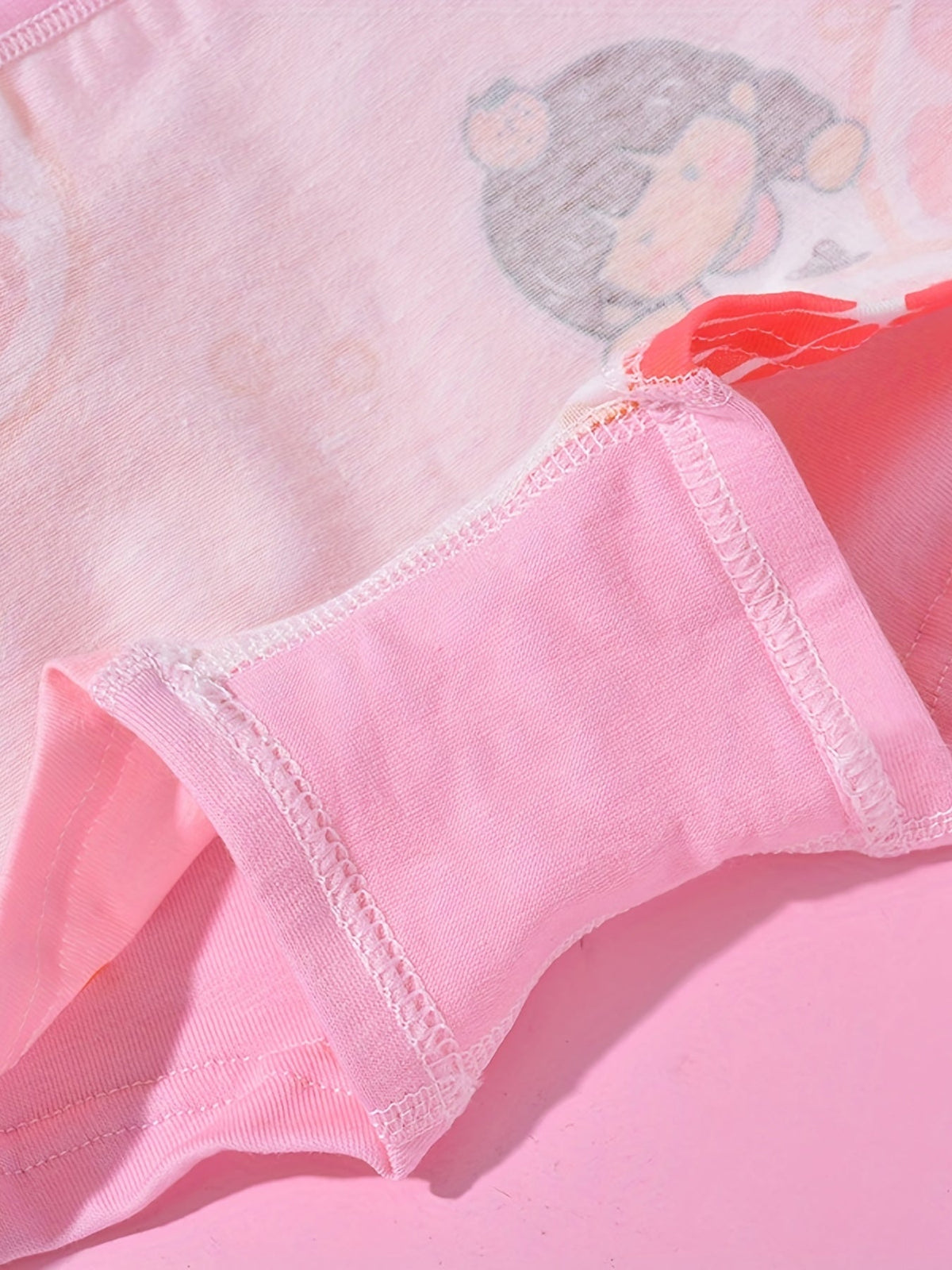 Girls' Cartoon Boxer Briefs 8-Pack in Random Colors with Short Legs for Everyday Underwear Changes