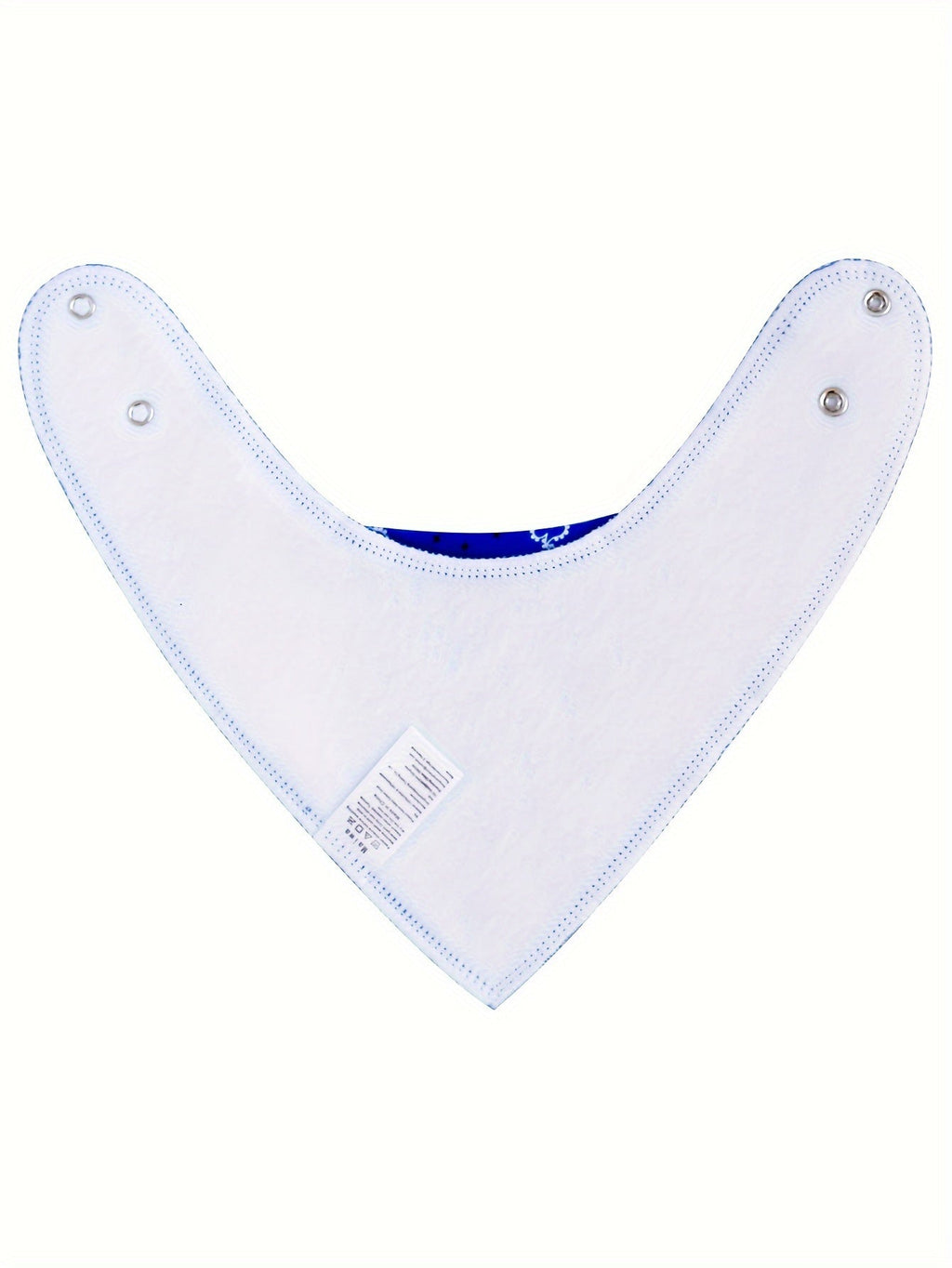 Baby Bib Ten-Pack in Colorful Paisley Bandana Designs with Adjustable Snaps and an Absorbent Fleece Back