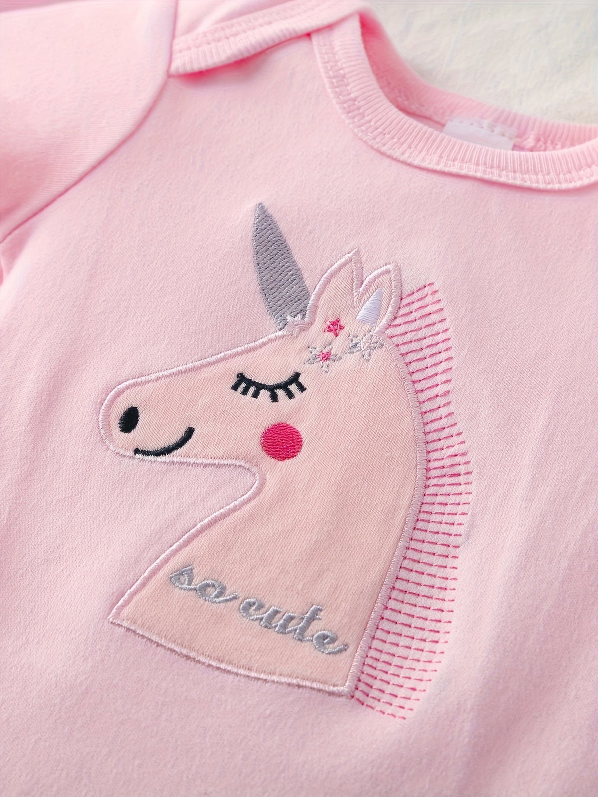 Baby Girl Bodysuits Five Pack in Random Pastel and Printed Designs with Short Sleeves for Everyday Changes