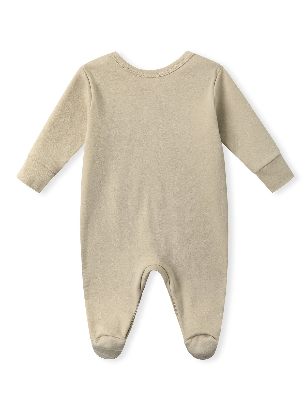 Baby Great Grandma Loves Me Cotton Romper with Covered Feet and Long Sleeves for Family Visit Outfits