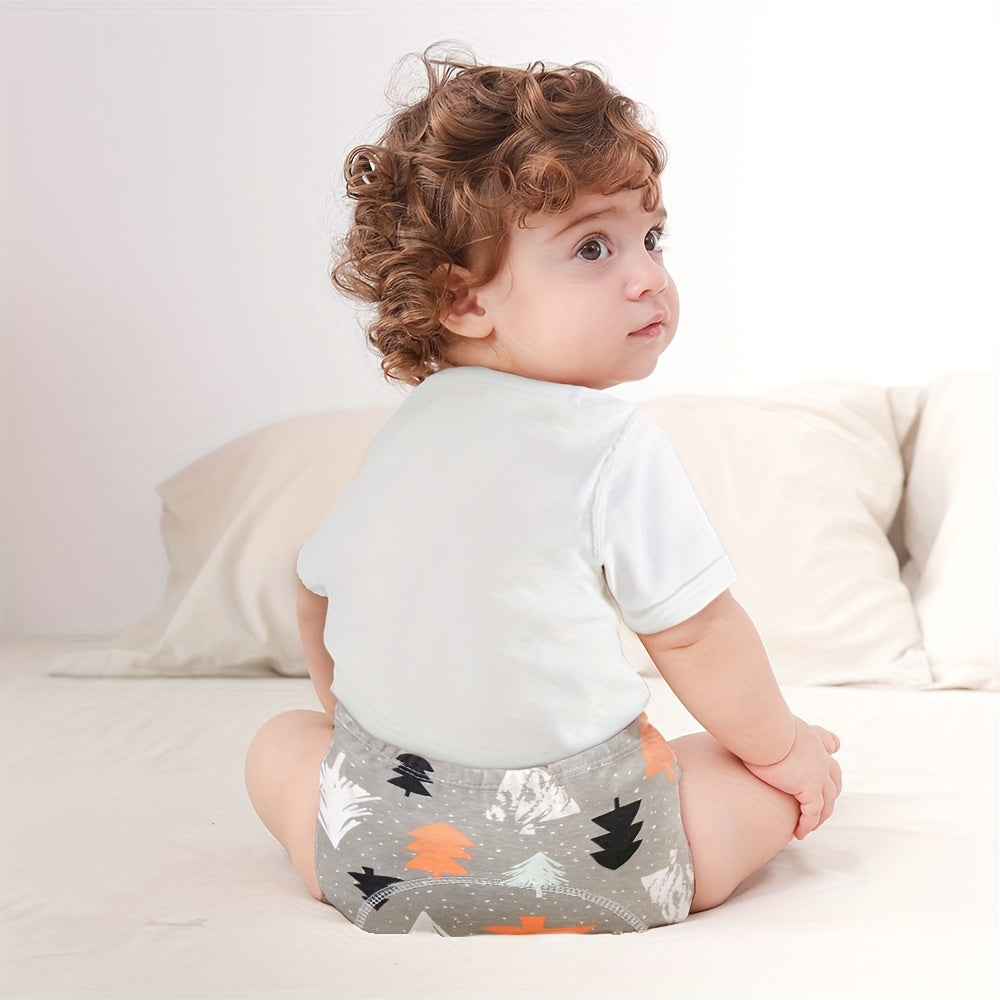 Baby Potty Training Pants 12-Pack in Random Pink or Blue Prints with Elastic Waists for Daily Use