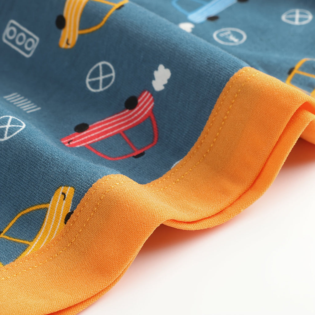 Boys' Cartoon Boxer Briefs Twelve Pack with Random Animal and Vehicle Prints for Daily Underwear Changes