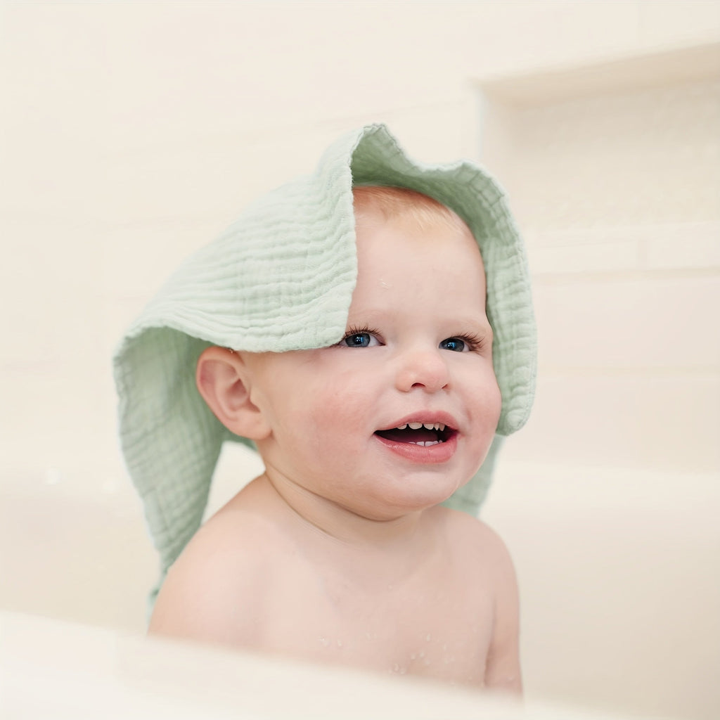Muslin Baby Washcloths in a Seven Pack of 11 Inch Squares for Bathing, Face Wiping and Daily Care
