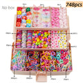 Girls' Hair Accessories Set 748-Piece - Clips and Ties