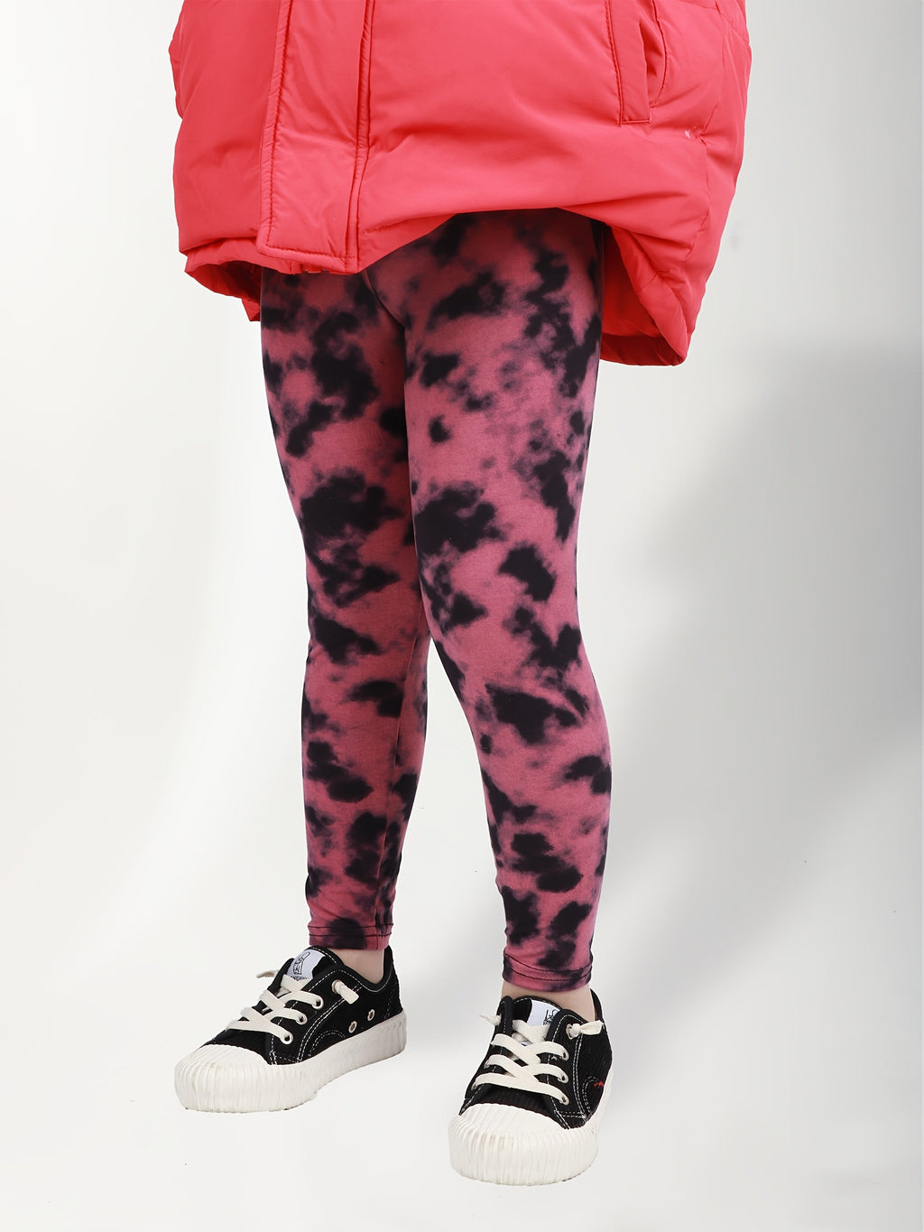 Girls' Stretch Leggings 6-Pack in Random Solid Colors and Prints for Casual Spring and Fall Outfits