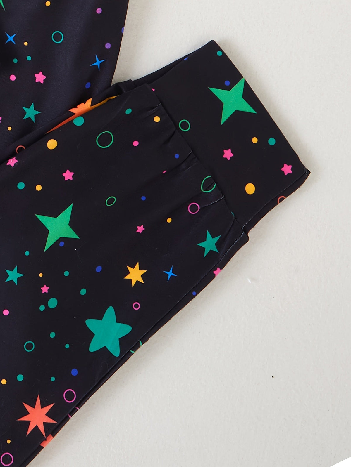 Girls' Unicorn Pants Set with Star Print and Short Sleeve T-Shirt for Colorful Everyday Outfits